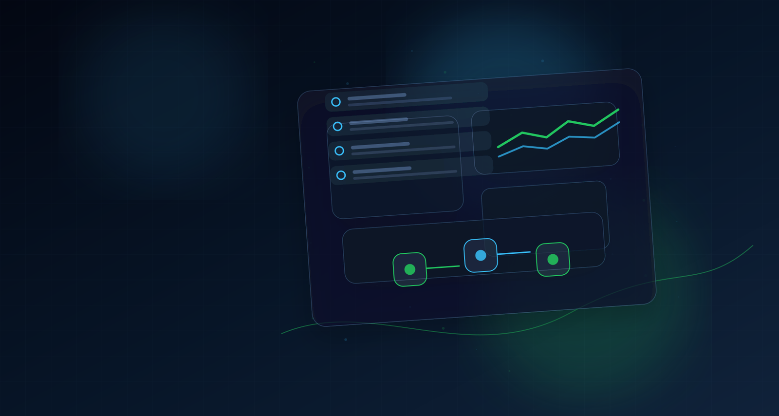 Schermata illustrata con keyword, sitemap e risultati di ricerca