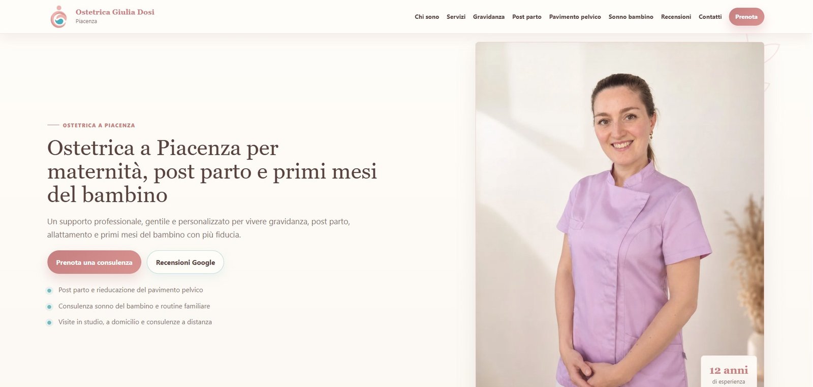 Anteprima del progetto Ostetrica Giulia Dosi